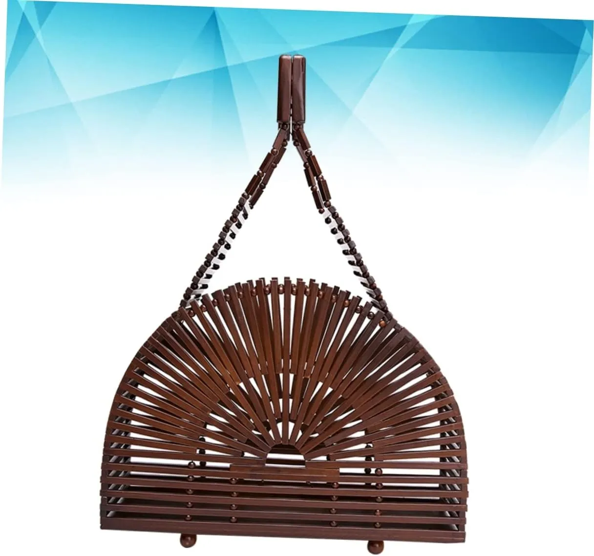 TENDYCOCO Vintage Tote Bag Handbags for Women Shoulder Bags Purse Tote Retro Shoulder Bag Bamboo Handbag Bamboo