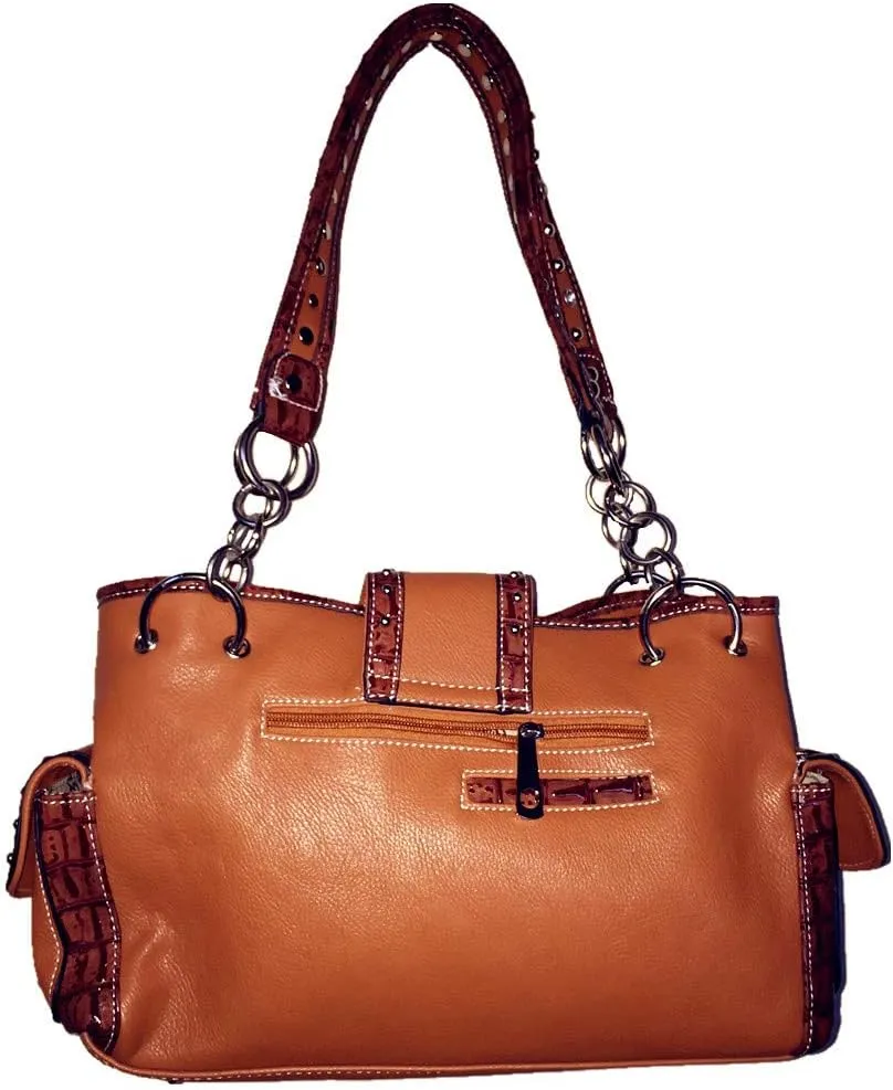 Texas West Women's Premium Buckle 3D Pistols Shoulder Handbag in 6 colors