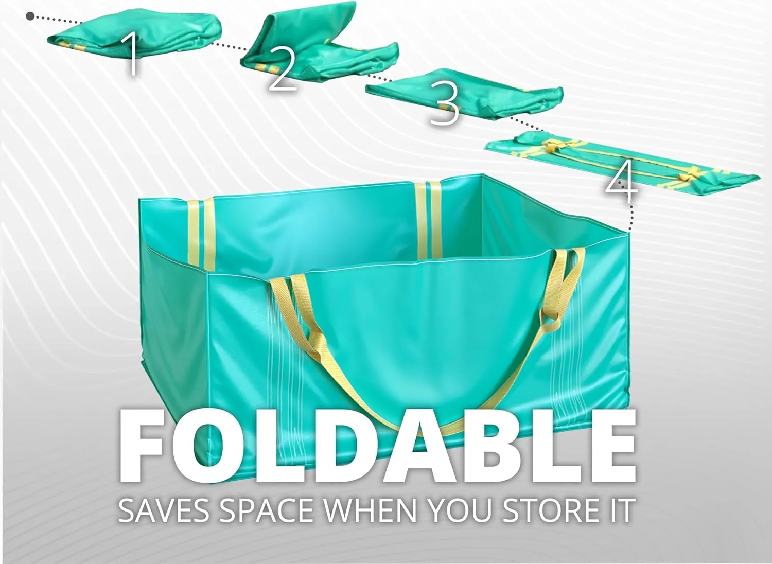 TidyFriend Dumpster Bag, Reusable Yard Waste Bags, Foldable Yard Waste Container, Trash Bag for Trash Management, Multiple Times Use During Renovations, Can Hold Up to 2,500 lbs