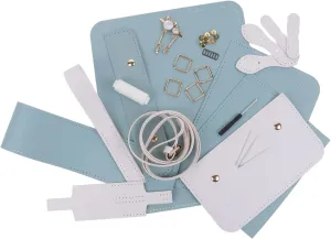 Toddmomy DIY Crossbody Handbag Kits Craft Bag Making Supplies Pu Leather Bag Knitting Kit