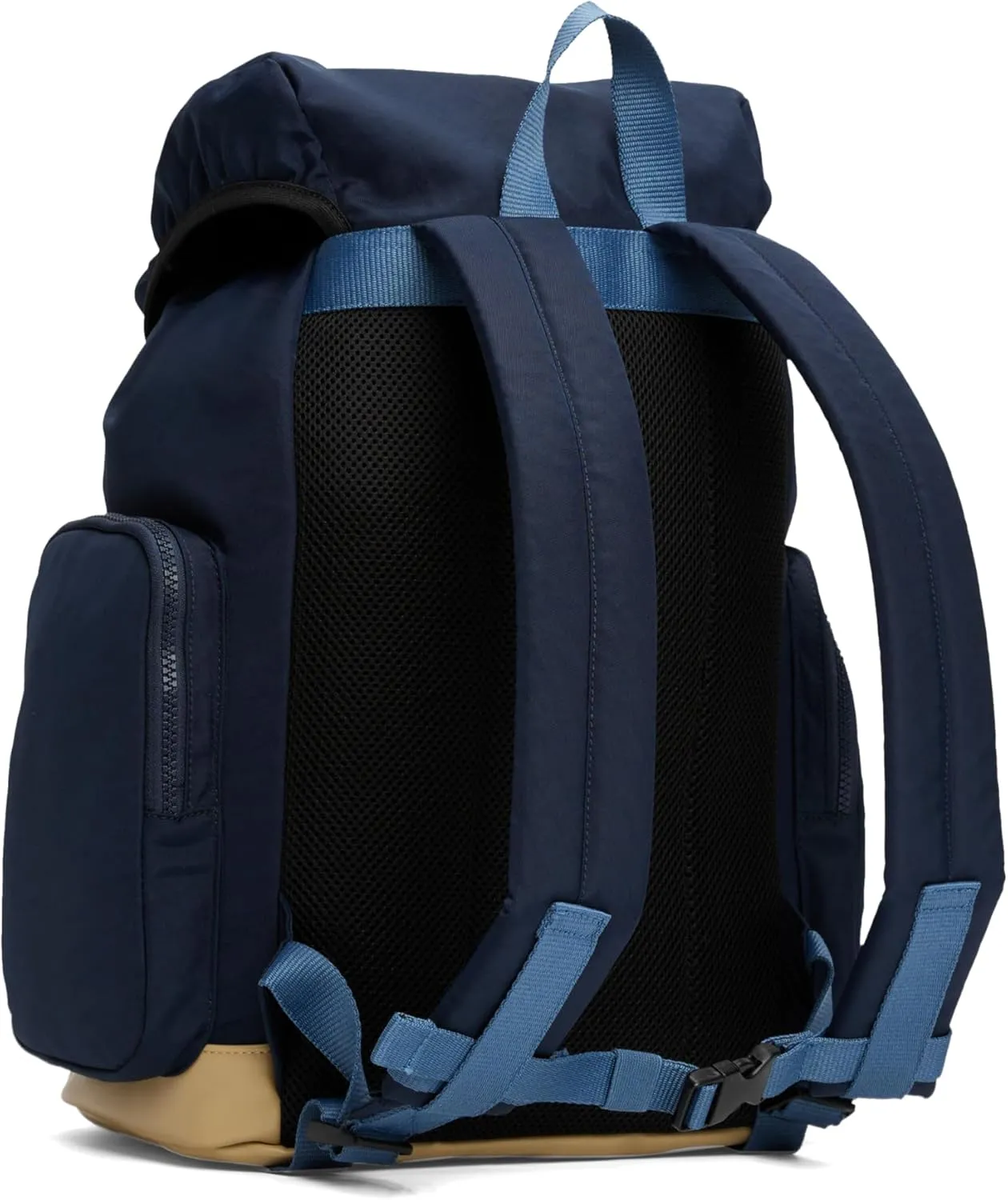 Tommy Jeans Men's Lightweight Daily Elevated Flap Backpack with Laptop Sleeve, Dark Night Navy, One Size