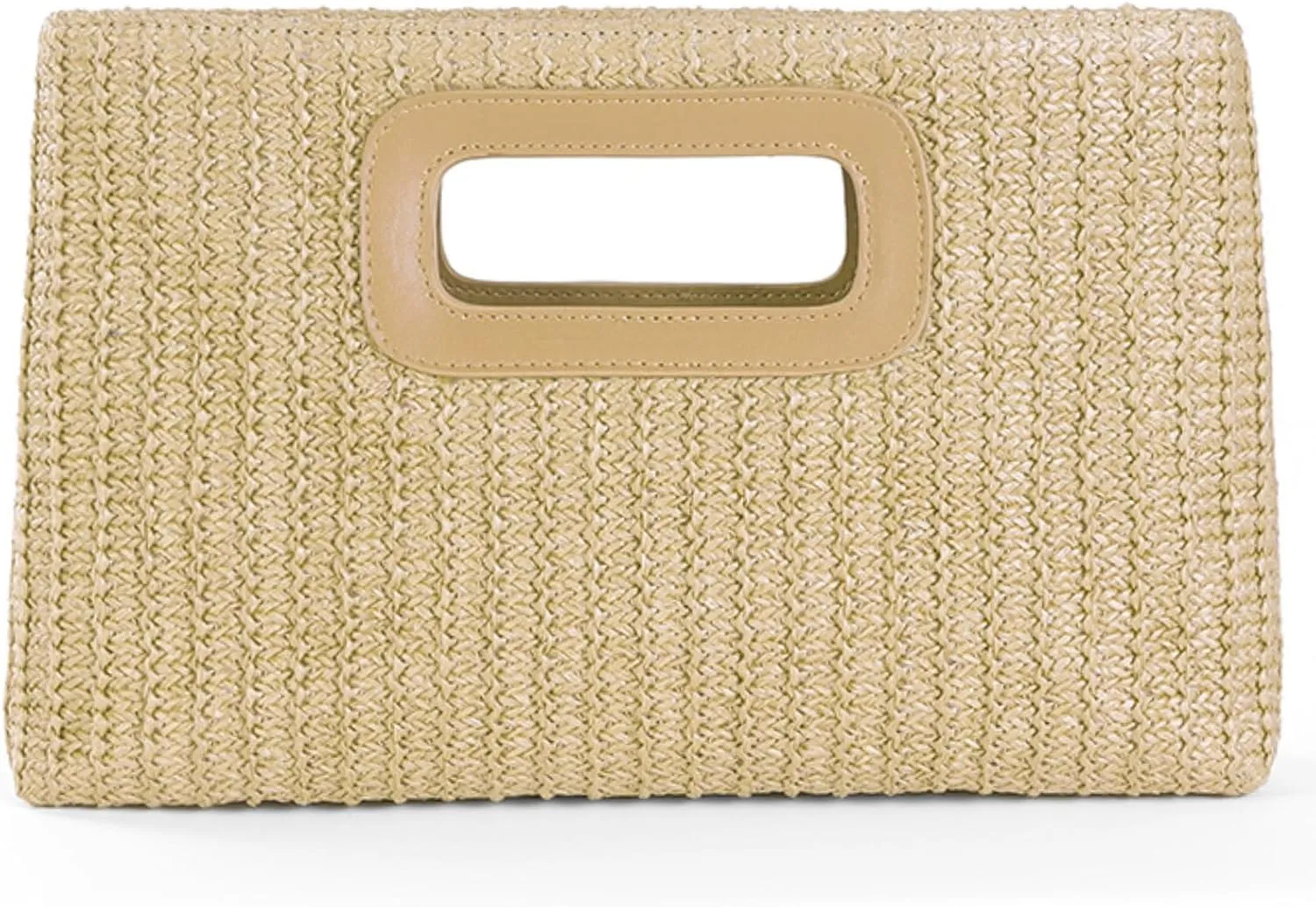 Top Handle Straw Clutch Purses for Women Summer Evening Handbag Vacation Handbags Raffia Woven Beach Bags