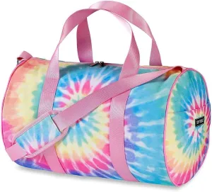 Top Trenz Duffel Bags - Pastel Tie Dye Canvas: Stylish 17" x 11" x 11" Carry-All for Vibrant Travel, Gym, and Overnight Adventures