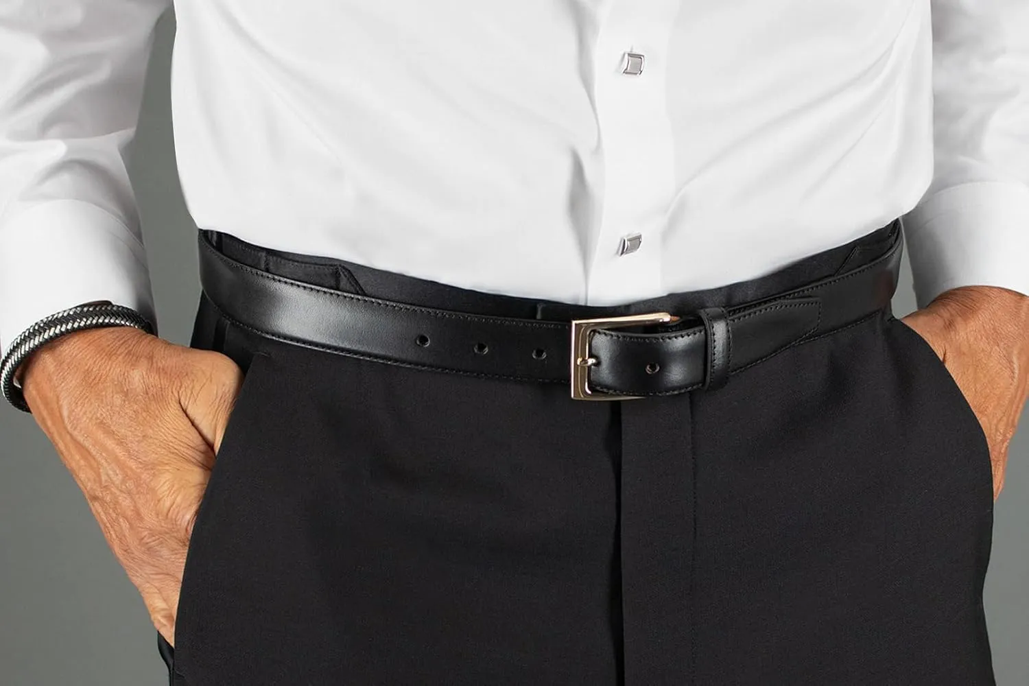 Trafalgar Cortina Leather Belt - 1 3/16 inch wide (30mm)