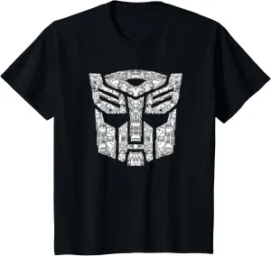 Transformers Detailed Autobot Icon Fill Helmet Symbol T-Shirt