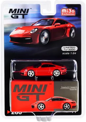 Truescale Miniatures 911 (992) Carrera 4S Guards Red Edition to 3000 Pieces Worldwide 1/64 Diecast Model Car by True Scale Miniatures MGT00283