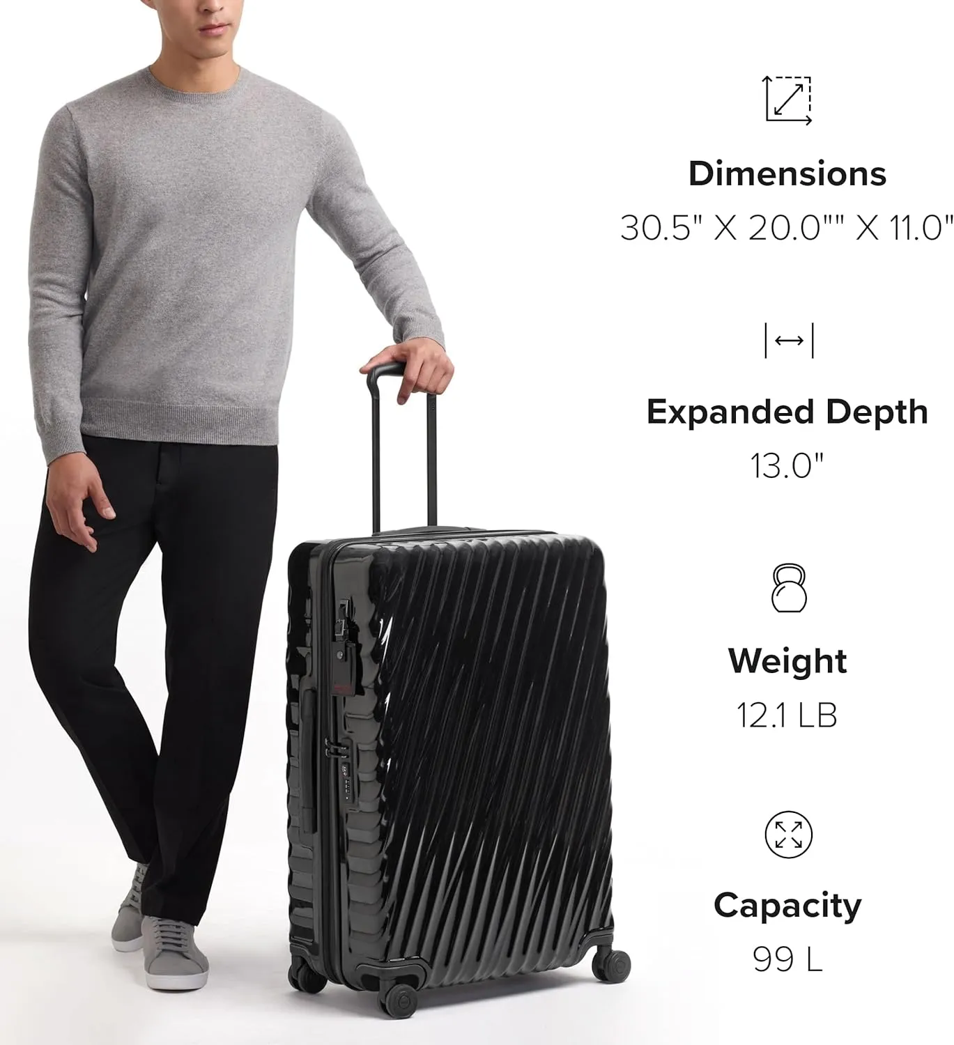 TUMI - 19 Degree Extended Trip Expandable 4 Wheeled Packing Case - Hard Shell Suitcase - Roller Suitcase Checked Bag - Iridescent Dusk