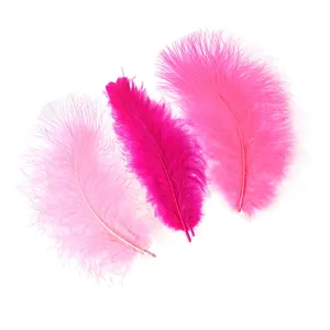 TURKEY MARABOU DYED LOOSE MIXED 3-8" - PINKS