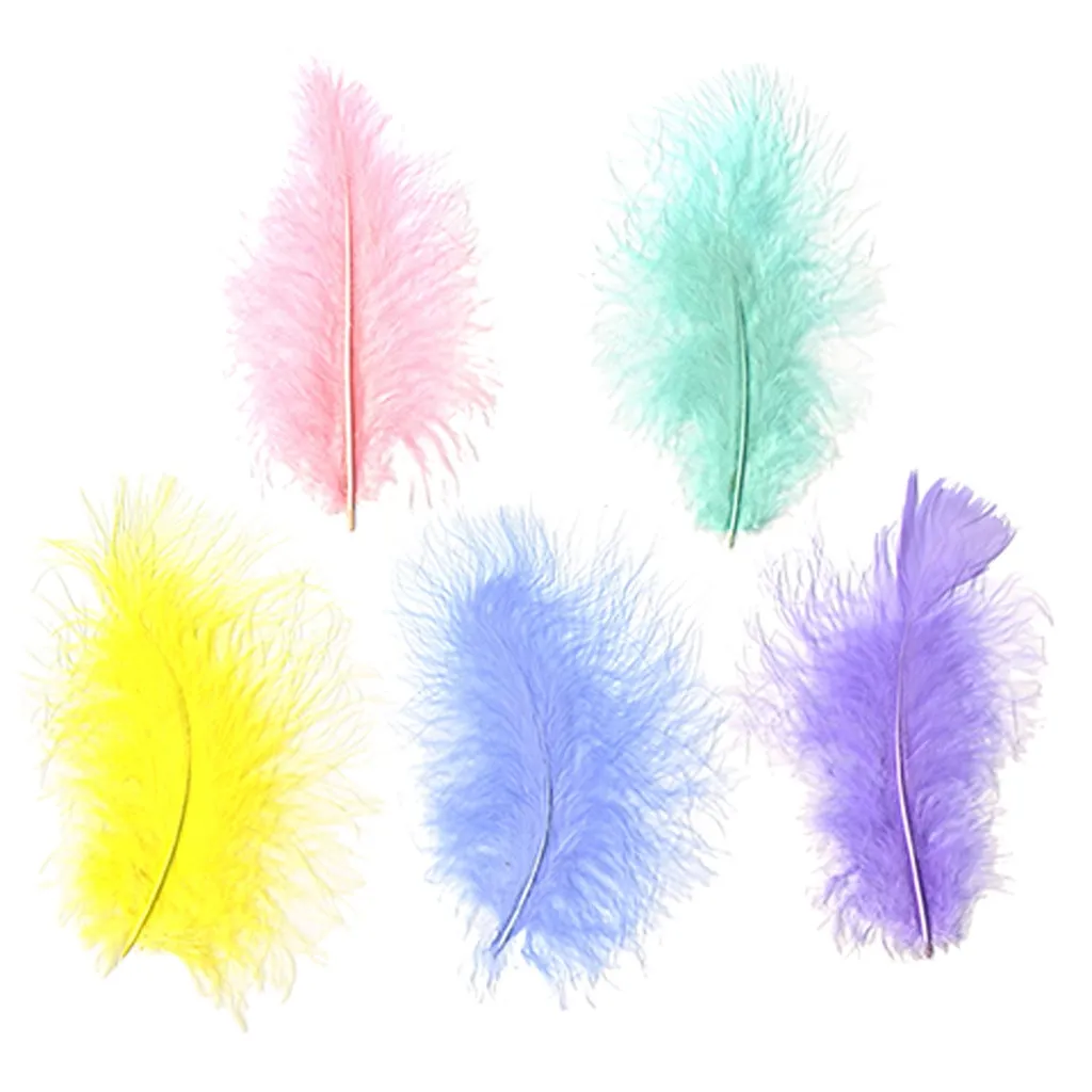 TURKEY MARABOU DYED LOOSE MIXED 3-8" - SPRING