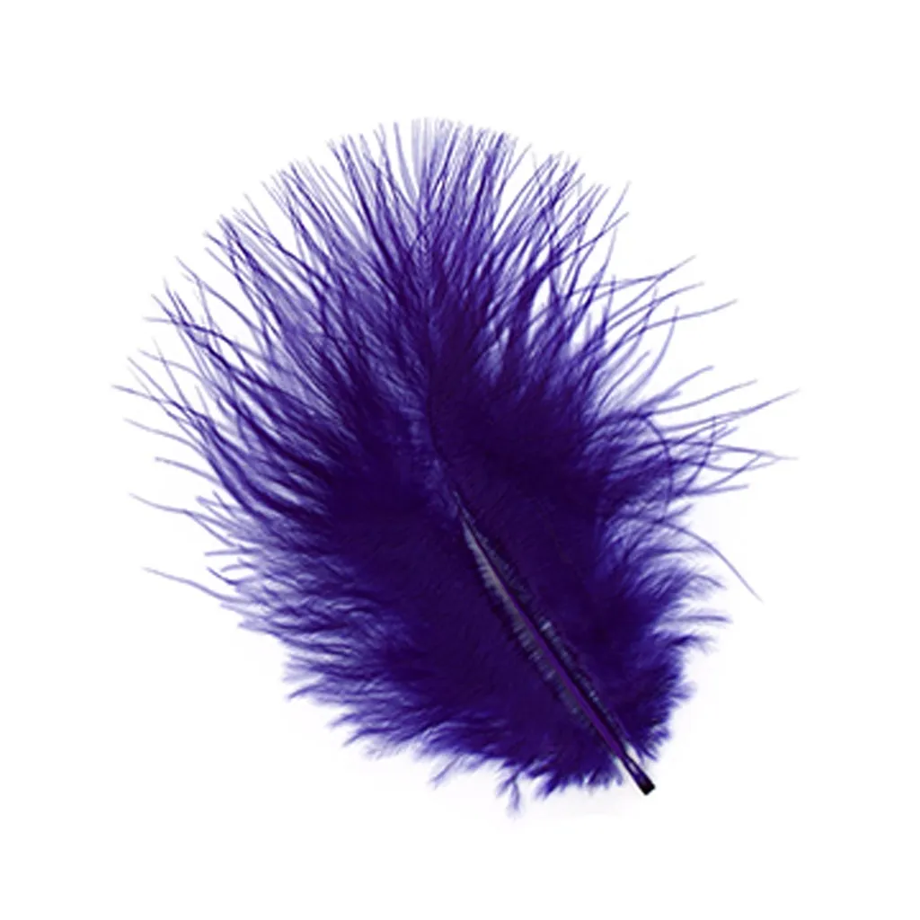 TURKEY MARABOU FEATHERS 1-4" - REGAL