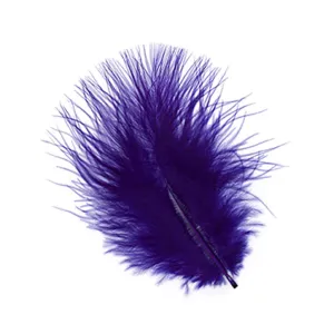 TURKEY MARABOU FEATHERS 1-4" - REGAL