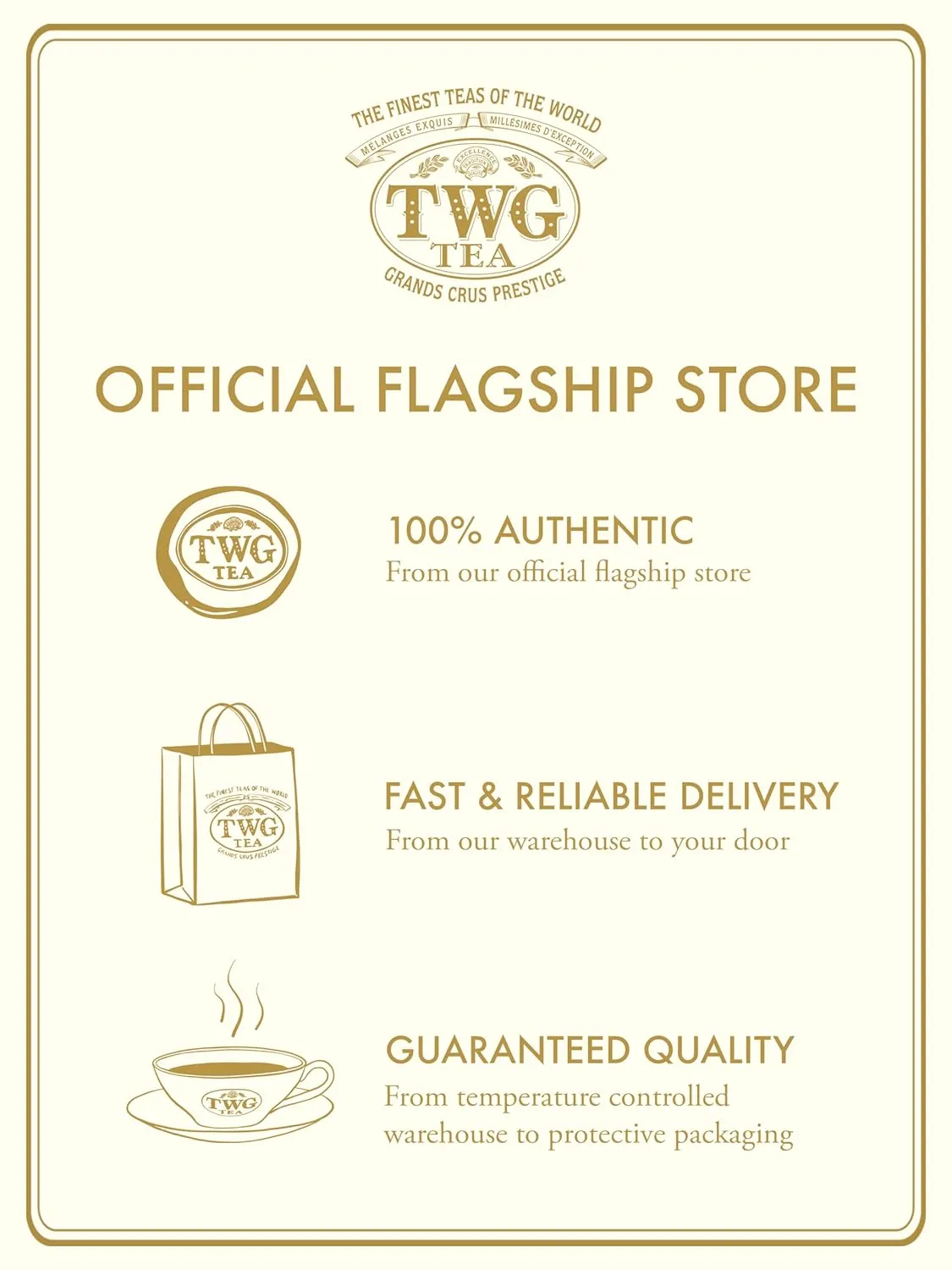 TWG Tea | Grand Wedding Tea | Black Tea | Sunflowers and Exotic Fruits | 15 Hand Sewn Cotton Tea Bags | Gift Set