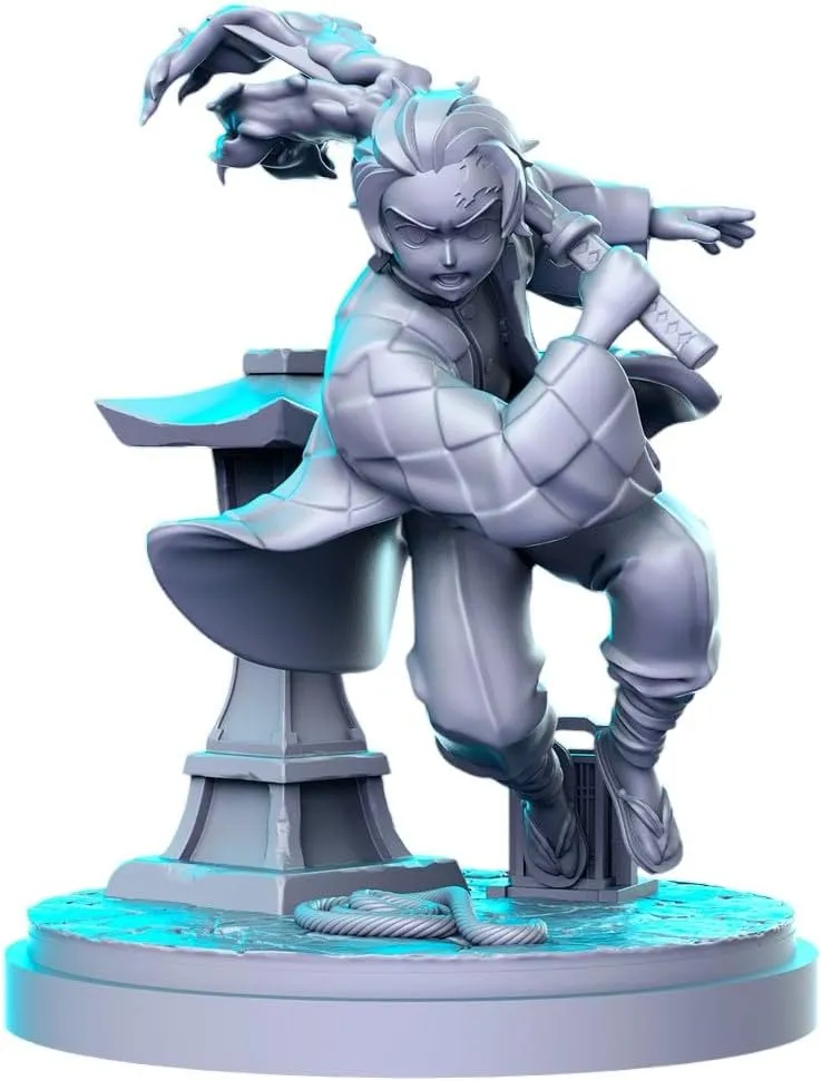 TYL Anime 13 Unpainted Miniature for War Gaming | RPG Scale Figures, Detailed Tabletop Board Game Accessories | Realistic Tabletop Miniatures (Combo of 4, 32mm)