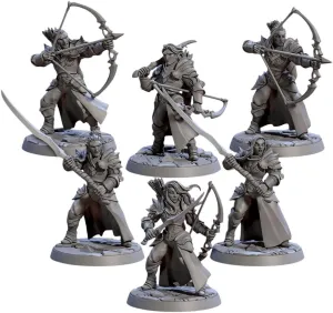 TYL Noble Alfar Knights Unpainted Miniature for War Gaming | RPG Scale Figures, Detailed Tabletop Board Game Accessories | Realistic Tabletop Miniatures (Combo of 6, 32mm)