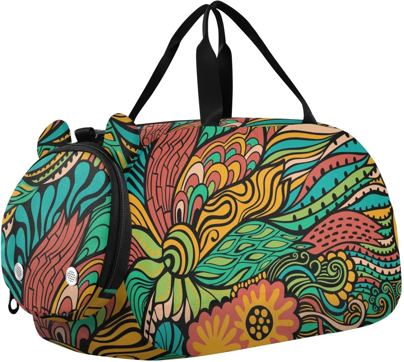 Unique and Exotic Flowers Duffel Bags for Boys Small Gym Bags for Teens Dance Bag for Girls