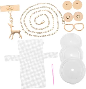 Uonlytech DIY Woven Bag Accessories Bag Weaving Supplies Set of Cross-Body Weaving Materials for Projects