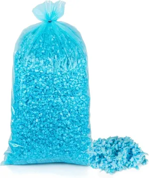 Uptotop 12LB Shredded Memory Foam Filling, Bean Bag Filler Foam Refill Pillow Stuffing Foam, Soft Stuffing for Dog Bed Couch Cushion Chair Arts Crafts, Added Gel Particles (Blue)