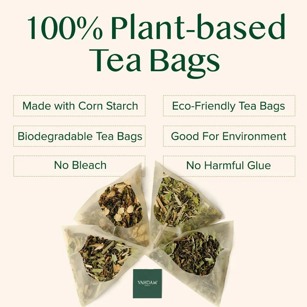 VAHDAM, Assam Exotic Black Tea Bags (100 Count) High Caffeine, Gluten Free, Full Bodied | Pyramid Tea Bags | Strong, Robust & Flavoury | Direct from Source