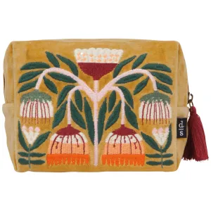 Venus Velvet Embroidered Pouch