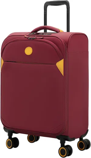 Verage Cambridge Lightweight Carry On Luggage,Softside Expandable Suitcase with Spinner Wheel (20-Inch, Burgundy)