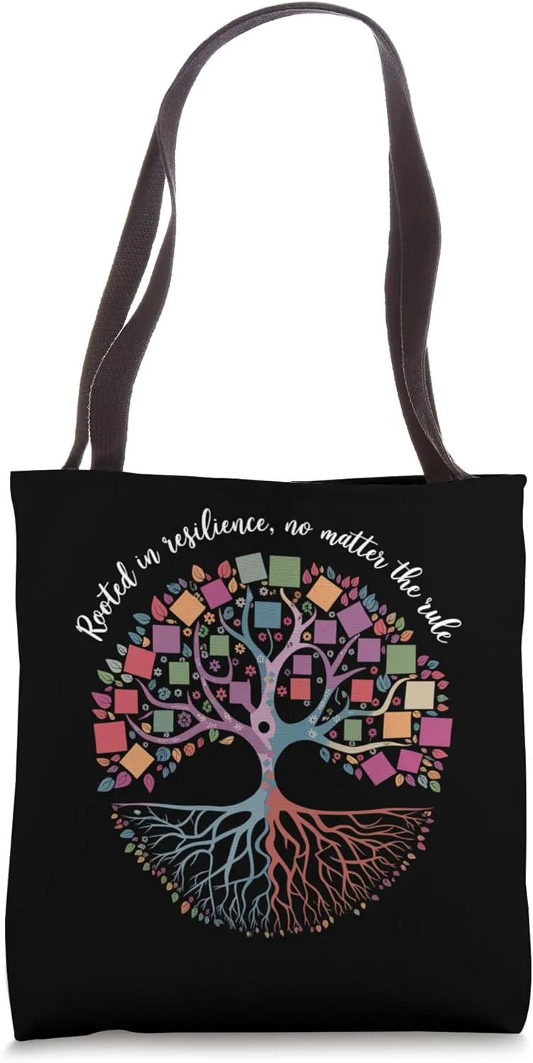 Vibrant Tree of Resilience Design Tote Bag