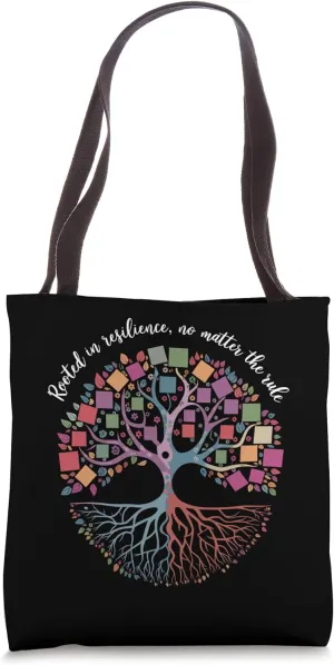 Vibrant Tree of Resilience Design Tote Bag