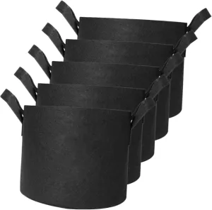 VICASKY 5pcs Grow Bag Grown Grower Planting for Horticultural Raise Indoor Nursery Potting Growing and Gardening Bags Plants Non-Woven Planter Non-Woven Bag Flower Planter Non-Woven Fabric