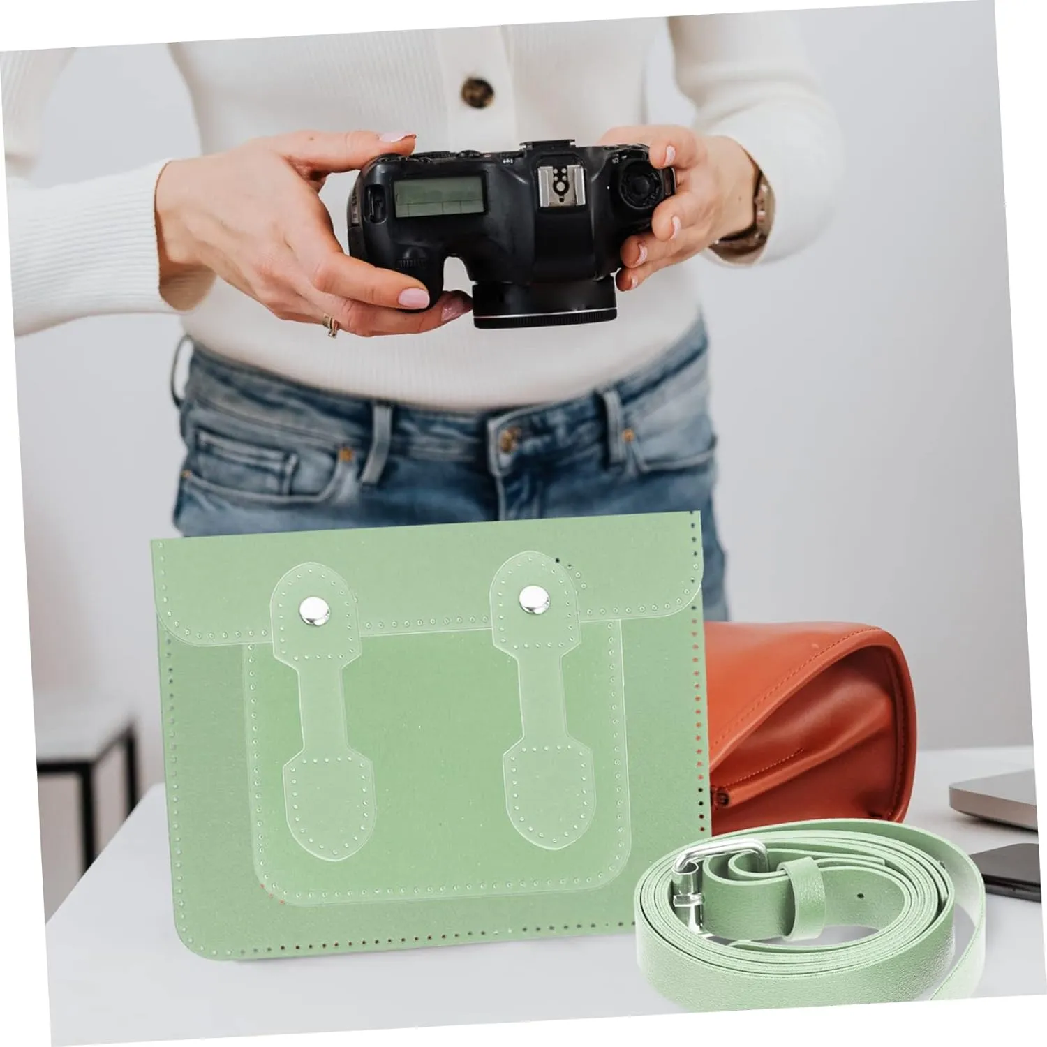 VILLCASE 1 Set DIY Bag Making Kit Complete Chain Bag Accessories for Creative Crafting Comfortable and Durable Material for Parent Activities and