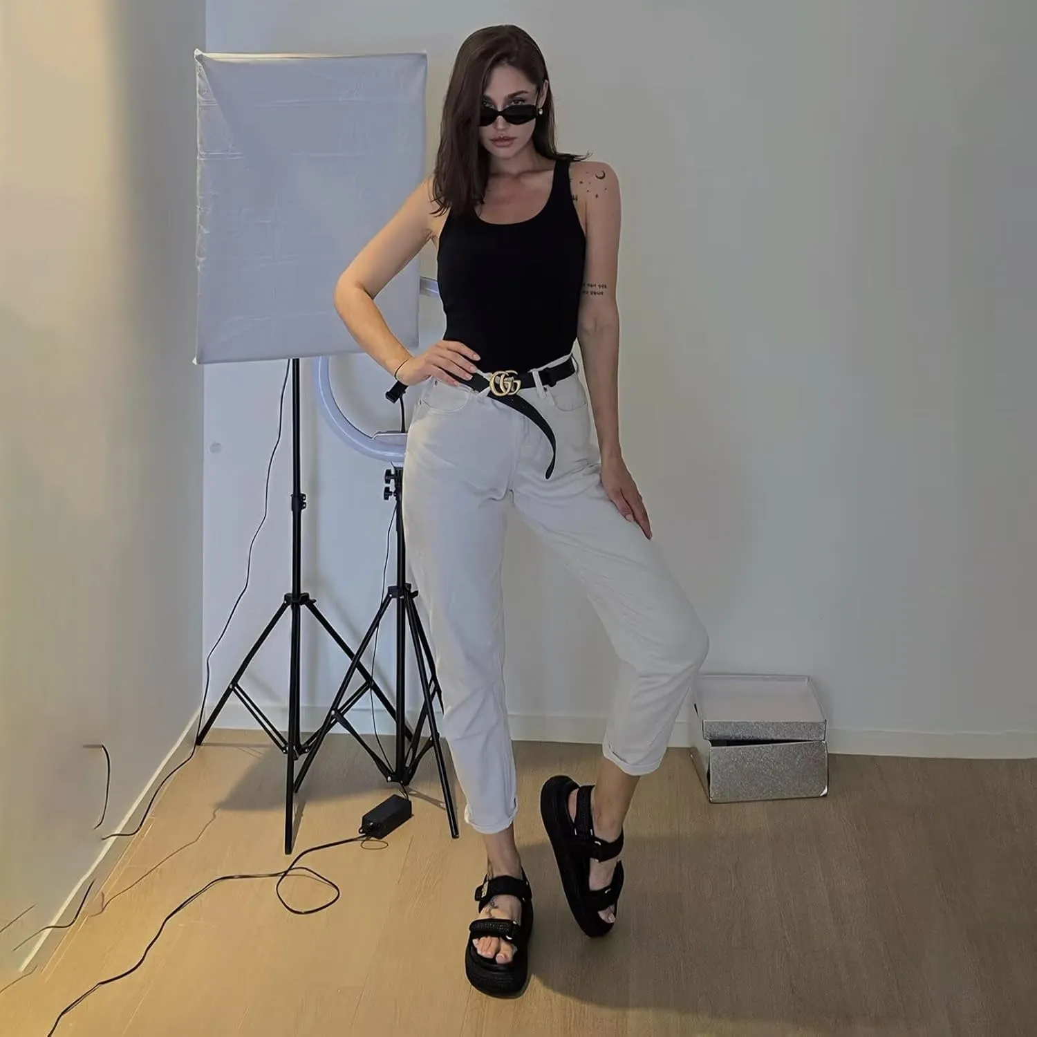 vimitty Hand-Woven Raffia Platform Sandals Adjustable Buckle Strap Comfortable Summer Beach Open Toe Slingback Sandals for Women