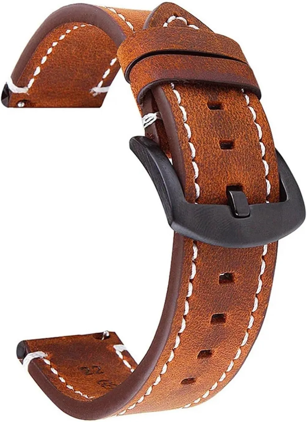 Vintage Genuine Leather Watchband Strap Cowhide Smart Watch Band Belt Accessories