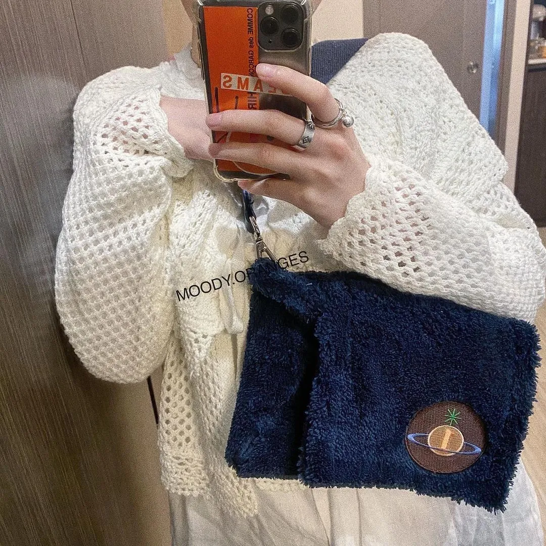 Vivienne Westwood Blue Mini Feather Bag