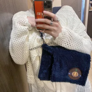 Vivienne Westwood Blue Mini Feather Bag