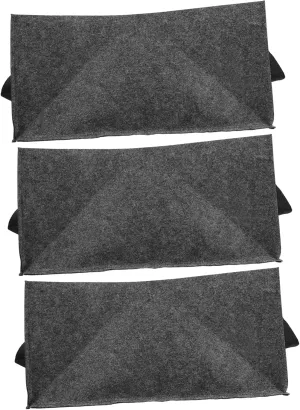 VOSAREA 3Pcs Non Woven Rectangular Planting Bags Breathable Grow Bags for Vegetables and Potatoes Nursery Pouch for Optimal Fruit Growth
