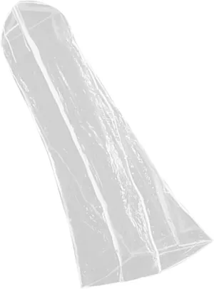 VOSAREA Bridal Gown Storage Bag 1.8m Wedding Dress Cover Air Permeable Dustproof Layer Easy Open Close