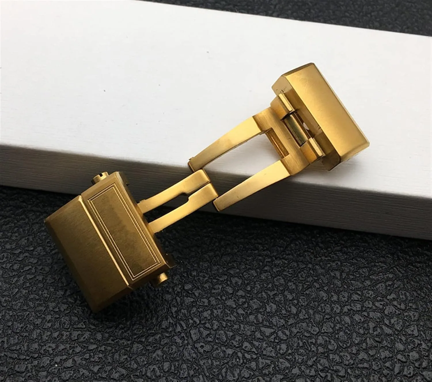 Watch Accessories Suitable For Ulysse Nardin Athens Buckle Rubber Strap Buckle 316 Stainless Steel Butterfly Buckle 20mm Table buckle
