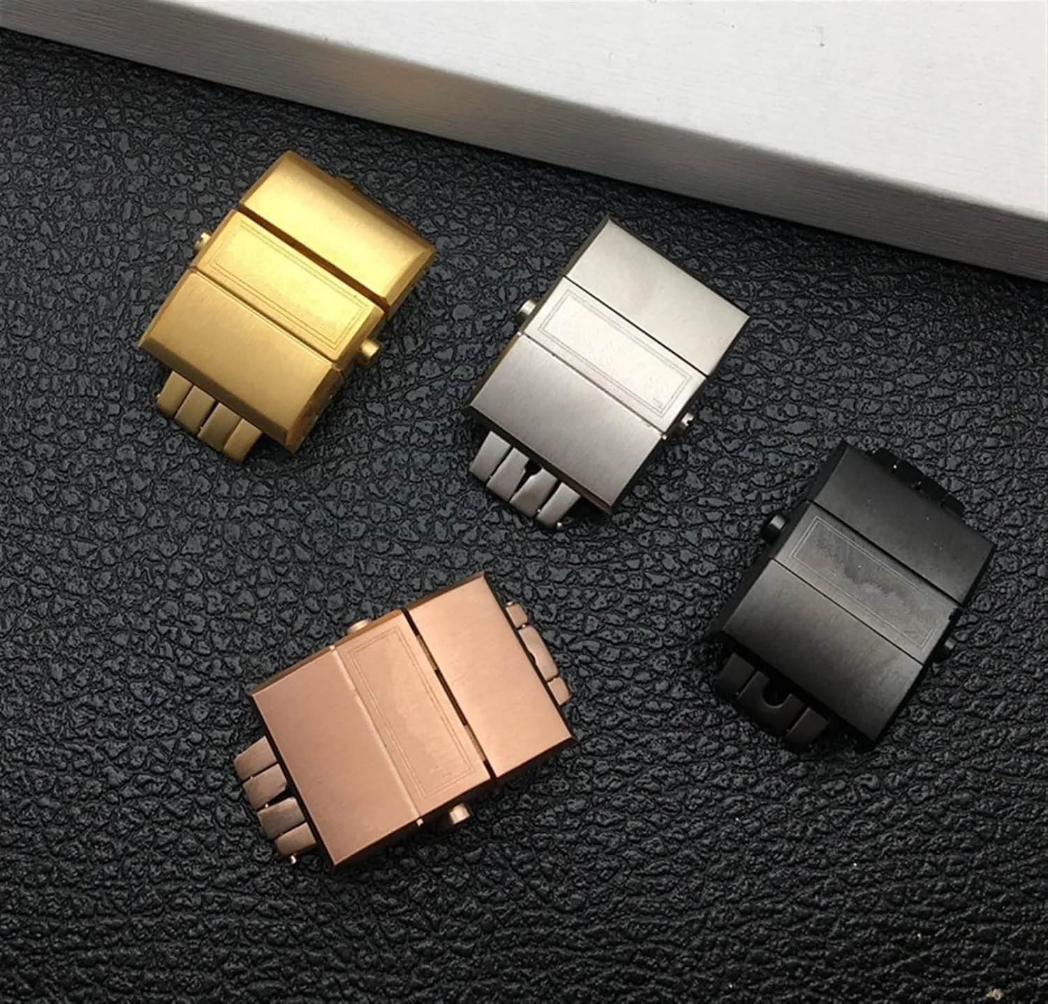 Watch Accessories Suitable For Ulysse Nardin Athens Buckle Rubber Strap Buckle 316 Stainless Steel Butterfly Buckle 20mm Table buckle