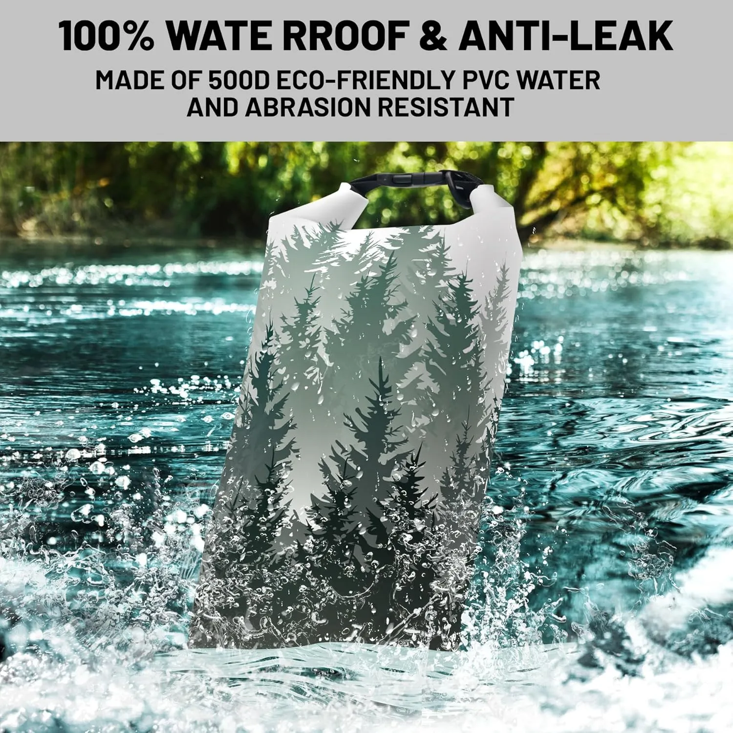 Waterproof Dry Bag,Roll Top Waterproof Backpack 2L/5L/10L/20L/30L/40L Floating Lightweight Bags for Kayaking, Boating, Fishing, Swimming Camping