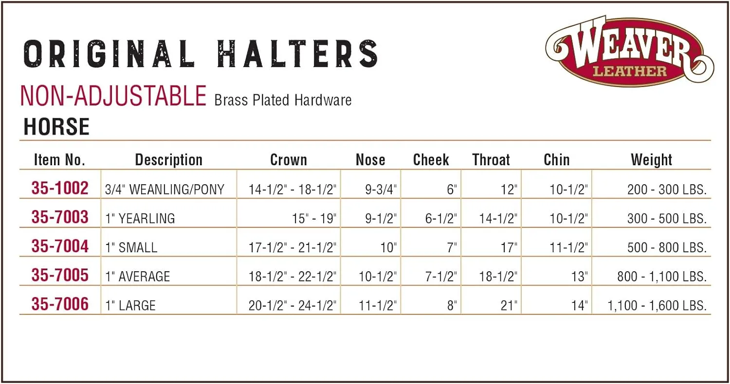 Weaver Original Non-Adjustable Nylon Horse Halter