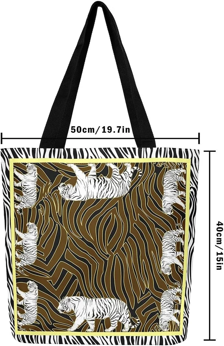 Western Canvas Tote Bag Gothic Bull Skull Beach Bag,Cowboy Hat Rustic Cowboy Boots Exotic Cow Horse Handbag