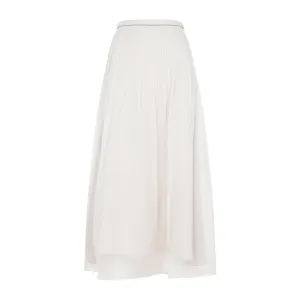 White Silk Skirt