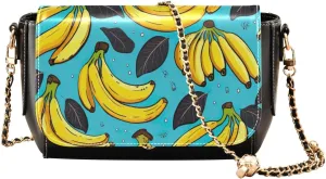 Wildflowers Watercolor Medium Leather Shoulder Bag, Shoulder Bag for Women Leather