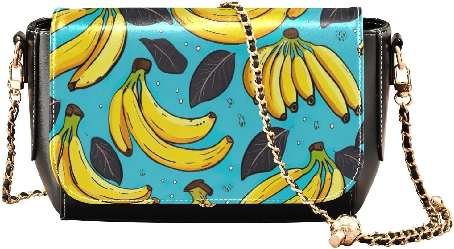 Wildflowers Watercolor Medium Leather Shoulder Bag, Shoulder Bag for Women Leather