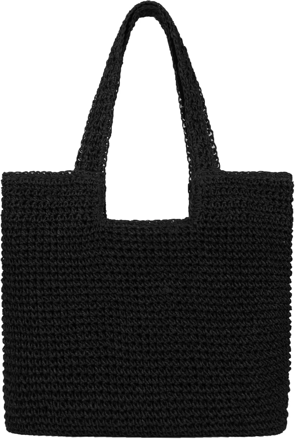 Women Large Straw Beach Bag Handmade Woven Shoulder Bags Hobo Tote Handbag Purse for Summer