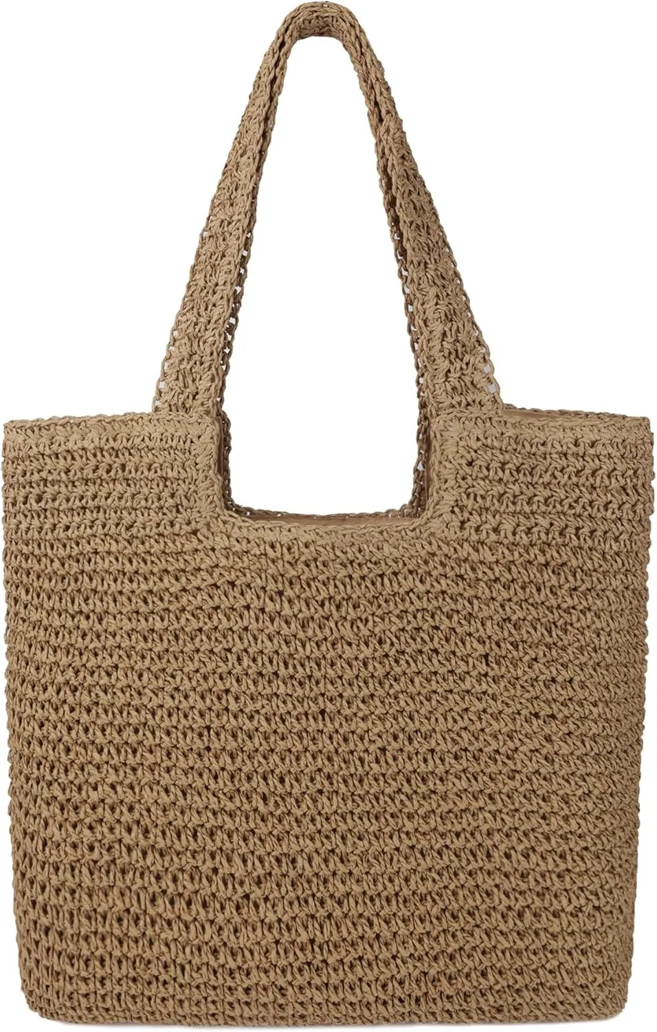 Women Large Straw Beach Bag Handmade Woven Shoulder Bags Hobo Tote Handbag Purse for Summer