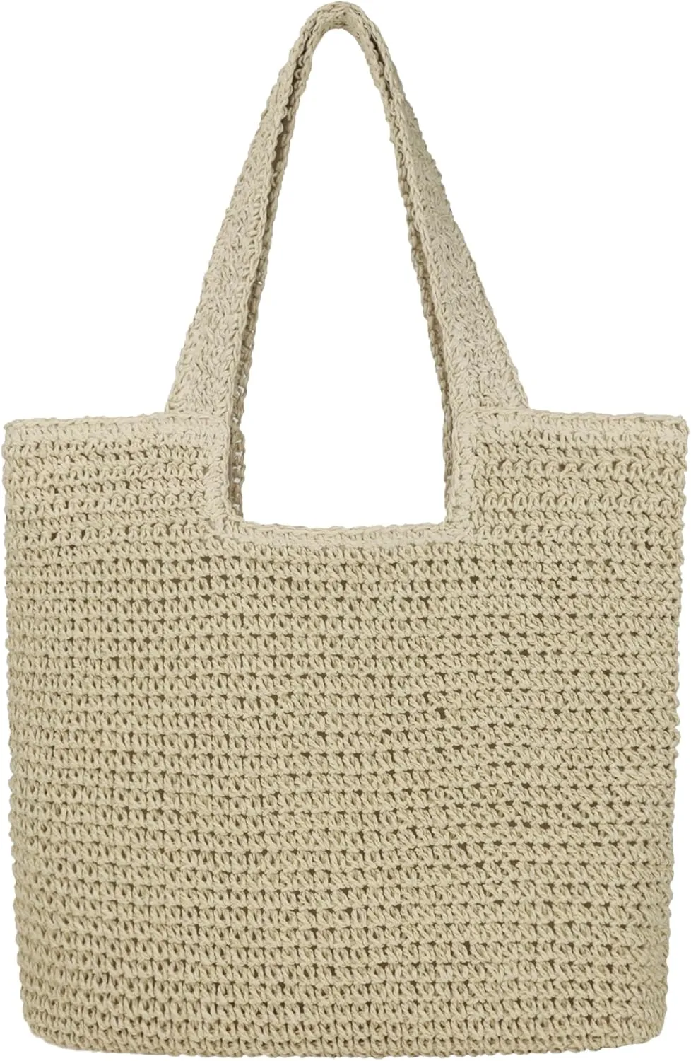 Women Large Straw Beach Bag Handmade Woven Shoulder Bags Hobo Tote Handbag Purse for Summer