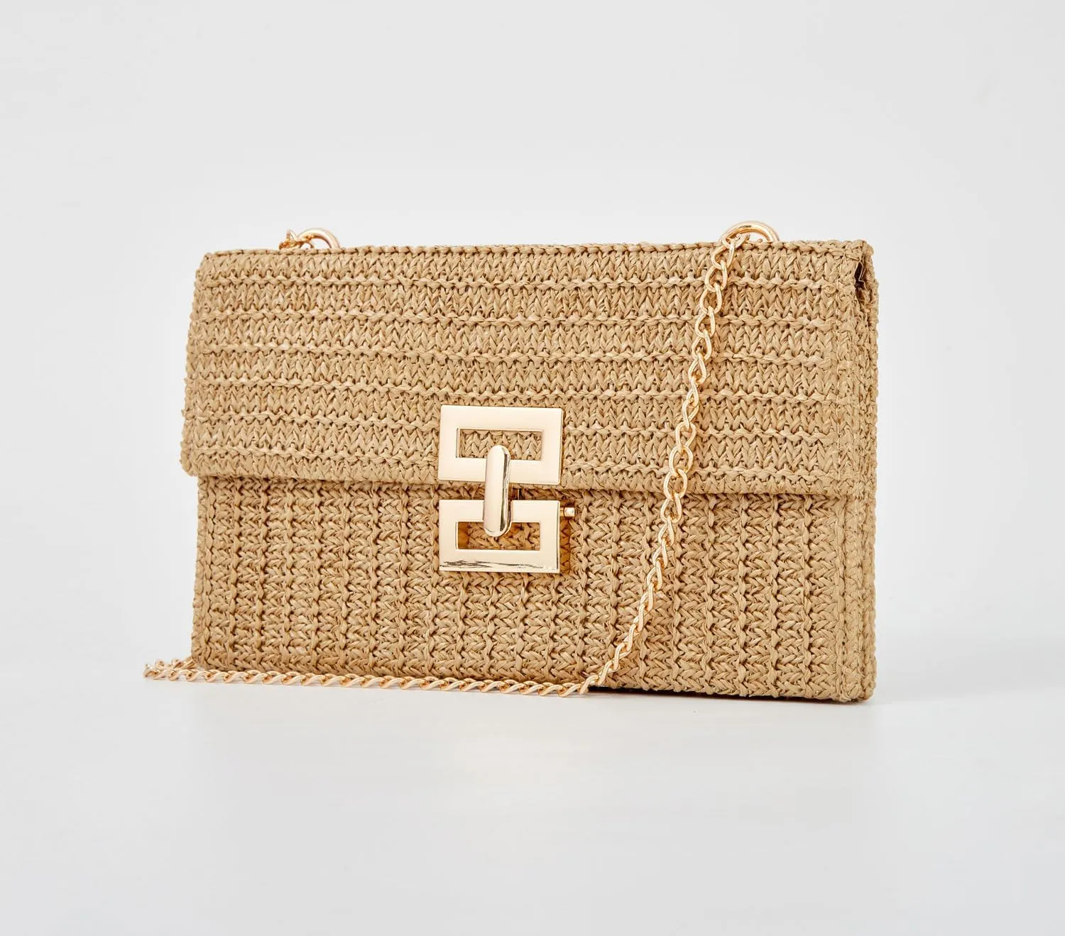 Women Straw Beach Clutch Purse Handbag Summer Elegant Vacation Style Shoulder Bag Crossbody Bag
