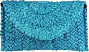 Women Straw Clutch Purse Handbag Straw Shoulder Bag Summer Beach Bag Woven Bag Envelope Purse Wallet
