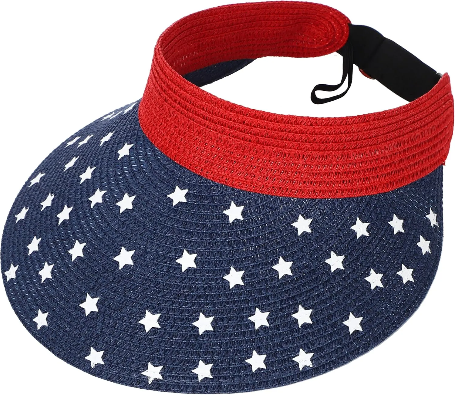 Women Wide Brim Straw Visor Sun Hat UV Protection Packable Beach Cap for Summer UPF 50 