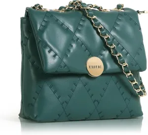 Womens Sling Bag, M Green
