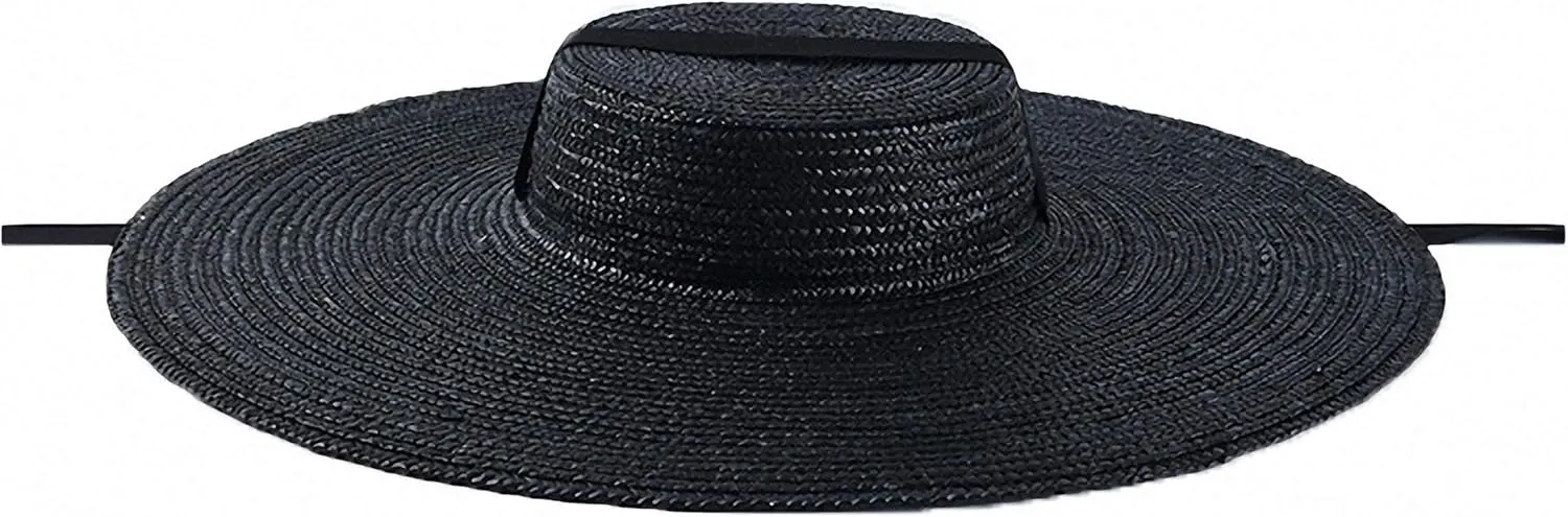 Women's Wide Brim Braided Sun Hat UPF 50  Sun Protection Floppy Summer Beach Cap Straw Hat